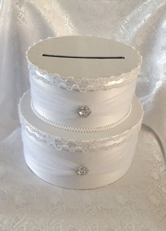 Wedding Card Box Card Box Wedding Card Box With Lock White Etsy