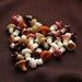 Glass lampwork charms Mushrooms