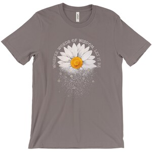Whisper Words Of Wisdom, Let It Be, Song Lyrics, The Beatles, Daisy Graphic, Concert Shirts, Classic Rock, Short Sleeved T-Shirt image 4