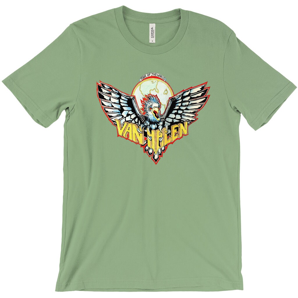 Van Halen Tour of the World Rock Band Tshirt Rock and Etsy