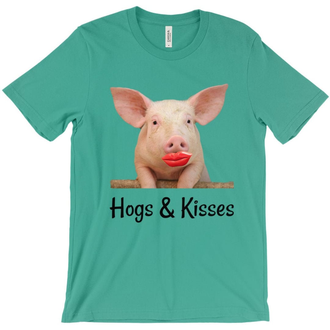 Hogs & Kisses Hugs Too....lipstick on A Pig Yes Have Fun Etsy