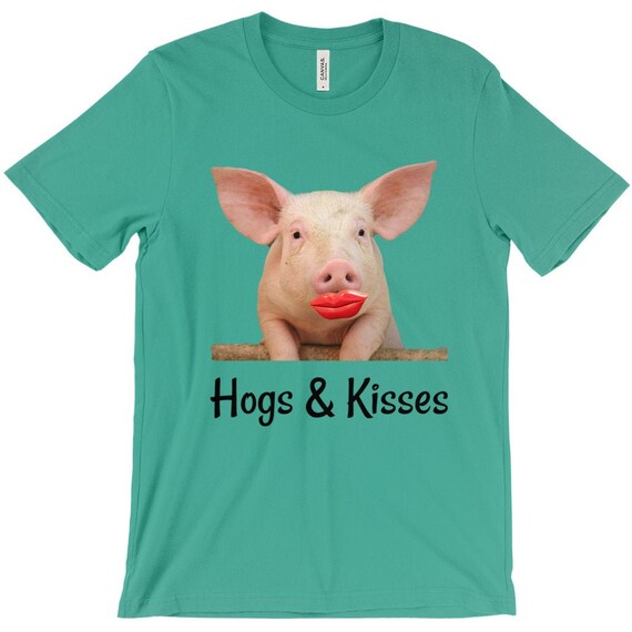 Hogs & Kisses Hugs Too....lipstick on A Pig Yes Have Fun Etsy