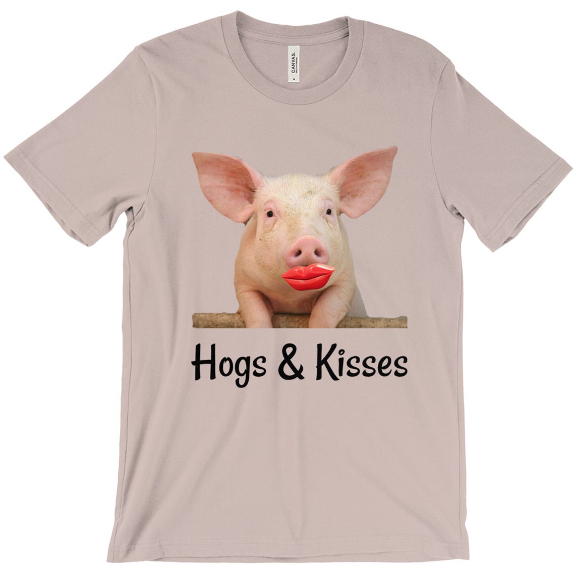 Hogs & Kisses Hugs Too....lipstick on A Pig Yes Have Fun Etsy
