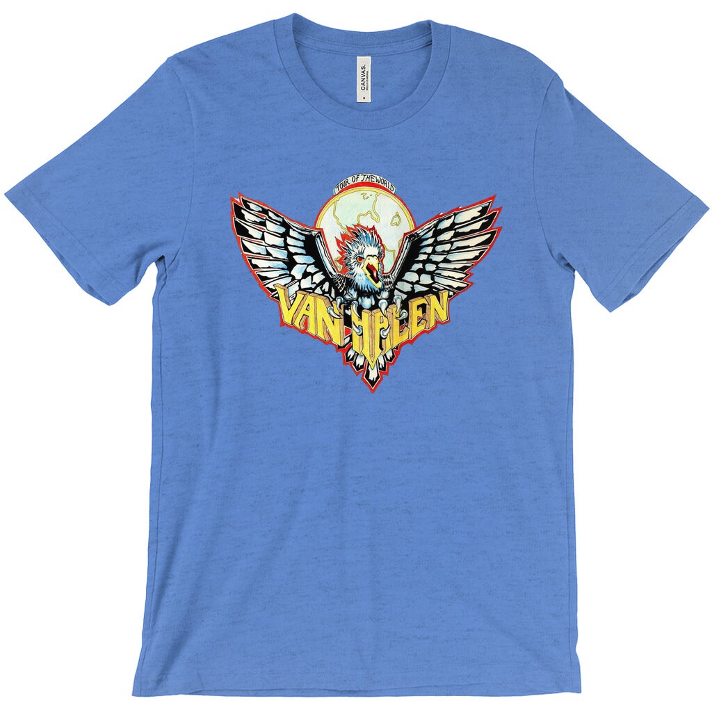Van Halen Tour of the World Rock Band Tshirt Rock and Etsy