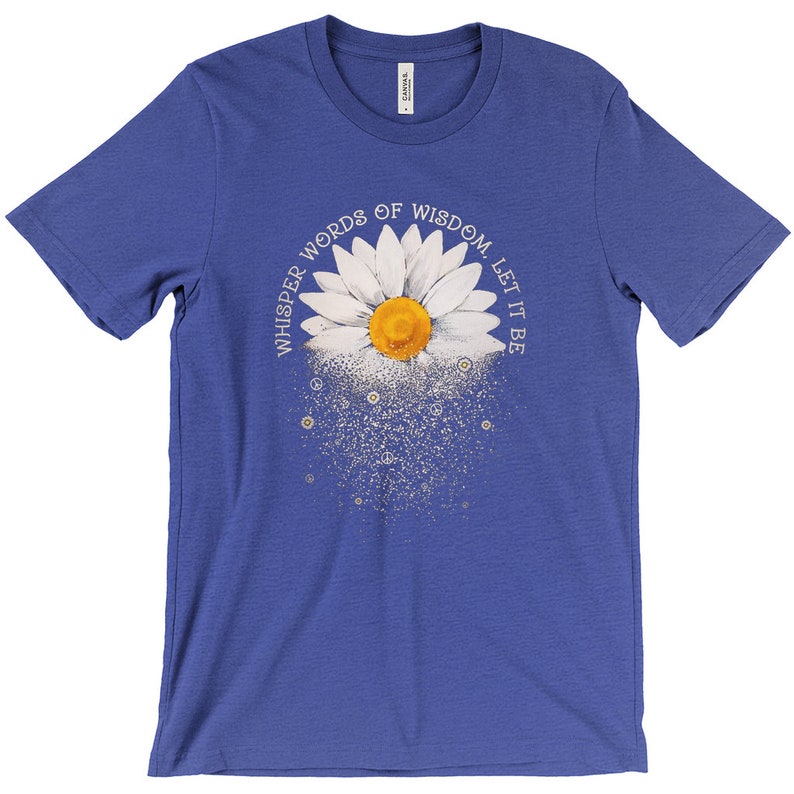 Whisper Words Of Wisdom, Let It Be, Song Lyrics, The Beatles, Daisy Graphic, Concert Shirts, Classic Rock, Short Sleeved T-Shirt image 10