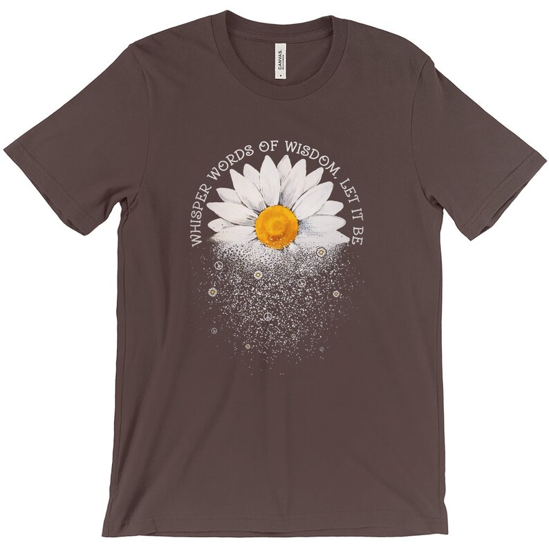 Whisper Words Of Wisdom, Let It Be, Song Lyrics, The Beatles, Daisy Graphic, Concert Shirts, Classic Rock, Short Sleeved T-Shirt image 8