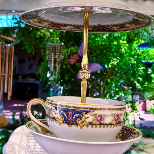 Teapot Bird Feeder Vintage China Tea Pot Bird Feeder Seed Etsy