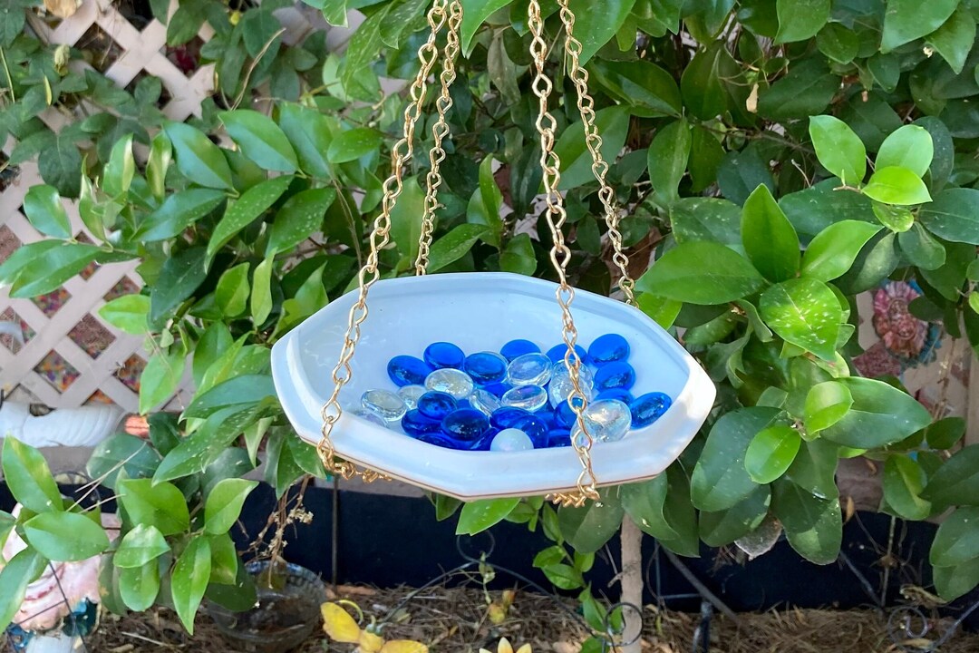 Bird Bath Bee Watering Bee Bath Butterfly Watering Vintage Etsy