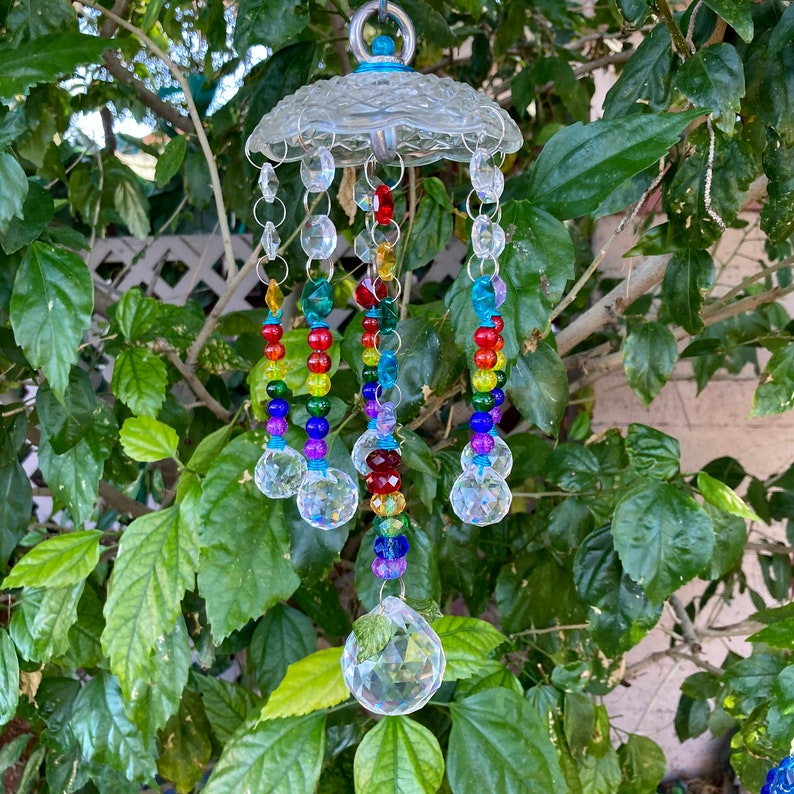 Sun Catcher Glass Beads Chandelier Prism Suncatcher Glass Etsy