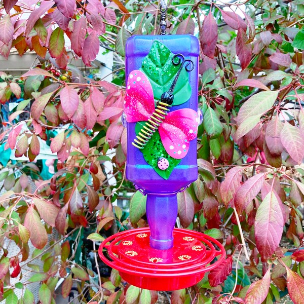 Liquor Bottle Hummingbird Feeder Etsy