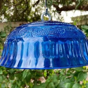 Pressed Glass Hummingbird Feeder Shade: Bird Feeder Rain Guard