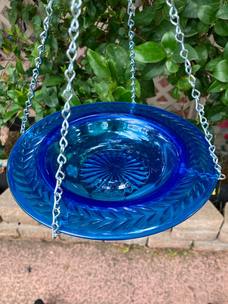 Bird Bath Bird Feeder Hanging Bird Bath Vintage Pressed Etsy