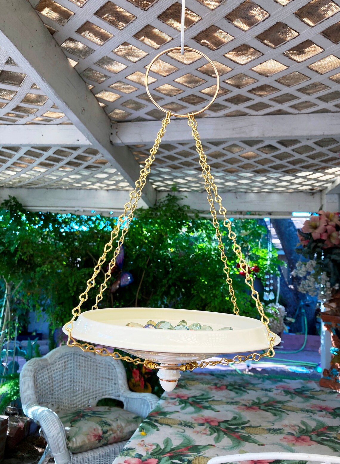 Bird Bath Bee Watering Bee Bath Butterfly Watering Vintage Etsy