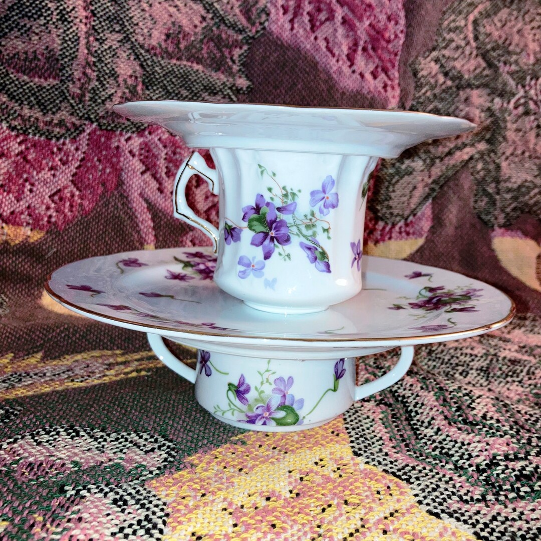 Tea Cup Cake Stand Tiered Cake Stand Macaroon Stand Vintage Etsy