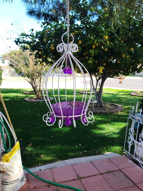 Bird Feeder Seed Feeder Thistle Feeder Chandelier Outdoor Etsy