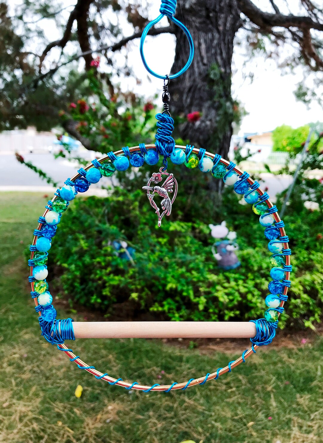 Hummingbird Swing, Small Bird Swing, Hummingbird Perch, Swing, Tree