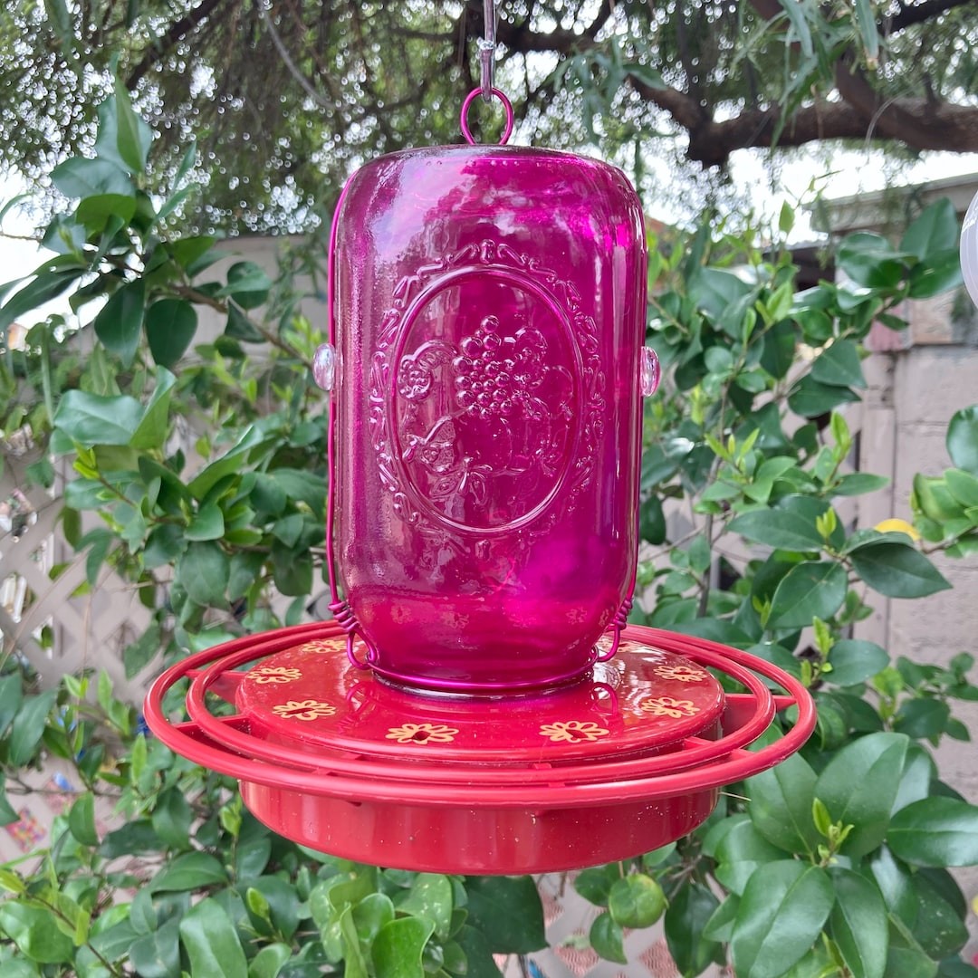 Mason Jar Hummingbird Feeder, Bird Feeder, Mason Jar, Hummingbird