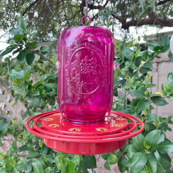 Mason Jar Hummingbird Feeder Base Etsy