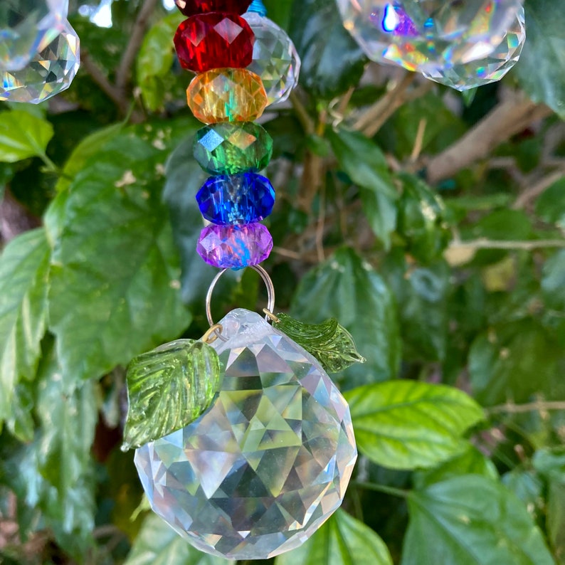 Sun Catcher Glass Beads Chandelier Prism Suncatcher Glass Etsy