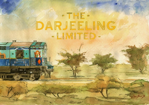 POSTER PRINT - the Darjeeling Limited - Wes Anderson Film