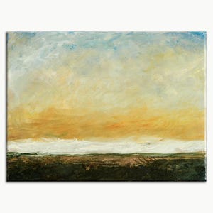 Abstract beach view oil on canvas painting, abstract seascape, abstract oil seascape on canvas artwork, coastal view, Seascape by Juan Bosco