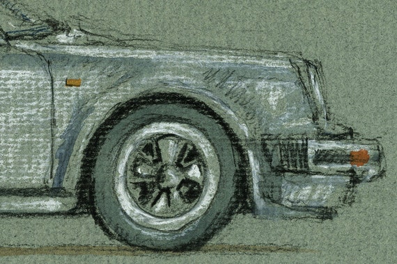 1963年ポルシェアート作品(鉄 錆アート) *写真5枚目、6枚目 プリント-ポルシェ911 930ターボ - ポルシェクラシック - プリント