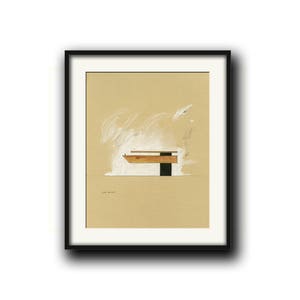 PRINT- Architectural drawing - technical section plan drawing - architect technic illustration - art Print from an original by Juan Bosco