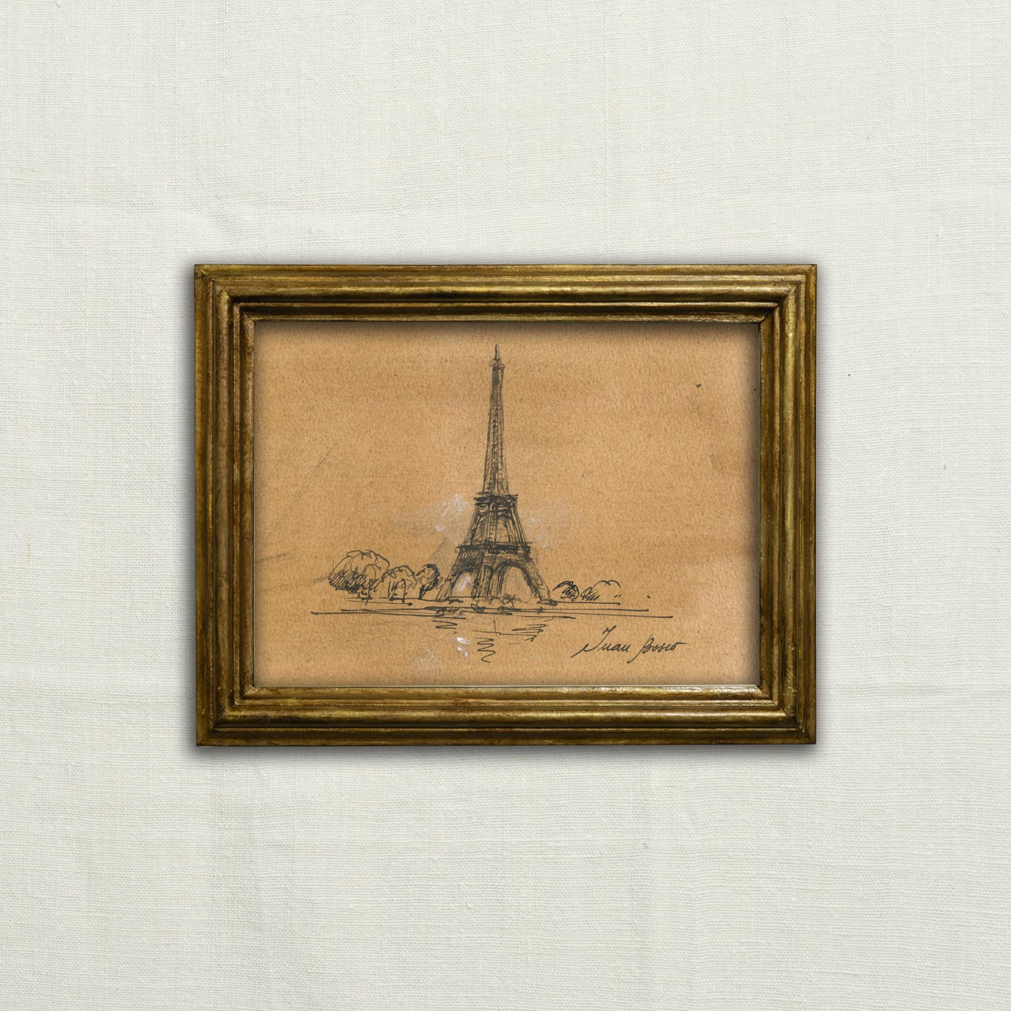 TuToy Eiffelturm Bleistifthalter Aus Holz – 19 X 7 X 3,6 Cm, Retro Aufbewahrungsbox Für Stifte & Mehr