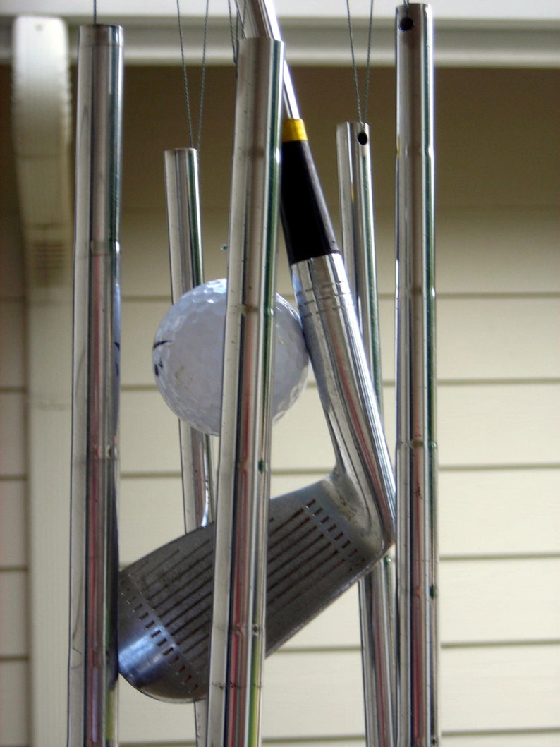 Golf club wind chime Etsy