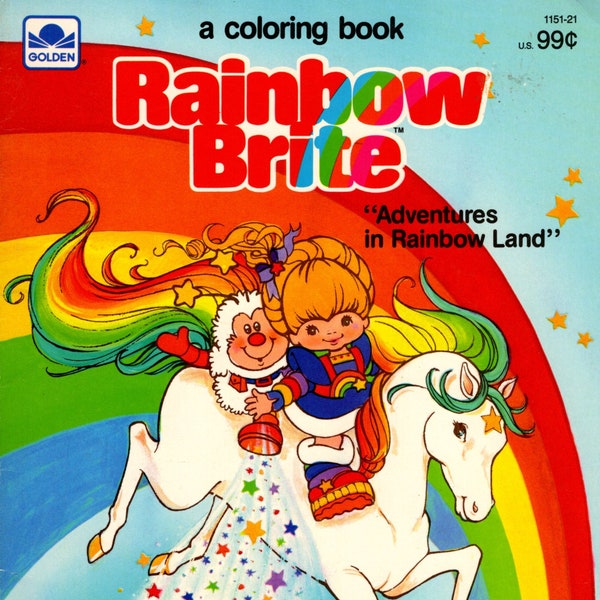 PDF 1984 Rainbow Brite: Adventures in Rainbow Land color book pages- full book 70 pages