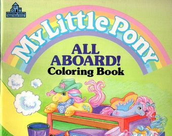 PDF file My Little Pony All Aboard Big Brother vintage coloring book 1988 PDF scan