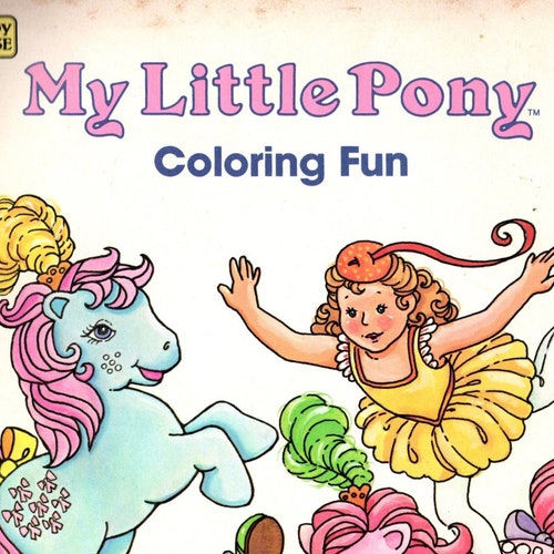 PDF File My Little Pony Vintage Coloring Book PDF Scan | Etsy