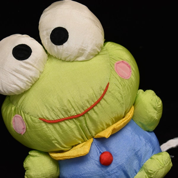 Sanrio Keroppi frog plush Hello Kitty parachute nylon puffalump Japan