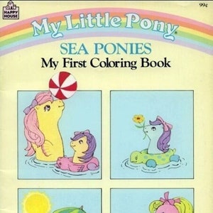 PDF file My Little Pony Sea Ponies My First Coloring Book 1980s PDF scan