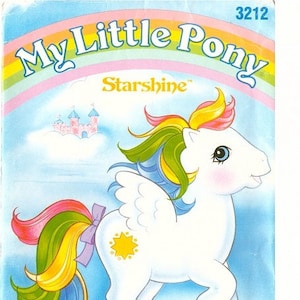 PDF file My Little Pony vintage Butterick Starshine plush pattern PDF scan
