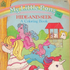 PDF file My Little Pony vintage coloring book PDF scan