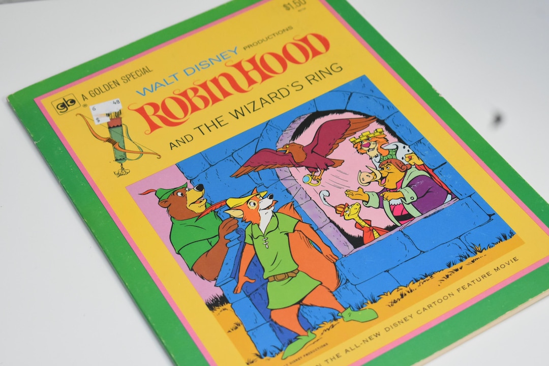 1973 Disney Robin Hood And The Wizar s Ring Comic Book Golden Special 1973-disney-robin-hood-and-the-wizar-s-ring-comic-book-golden-special