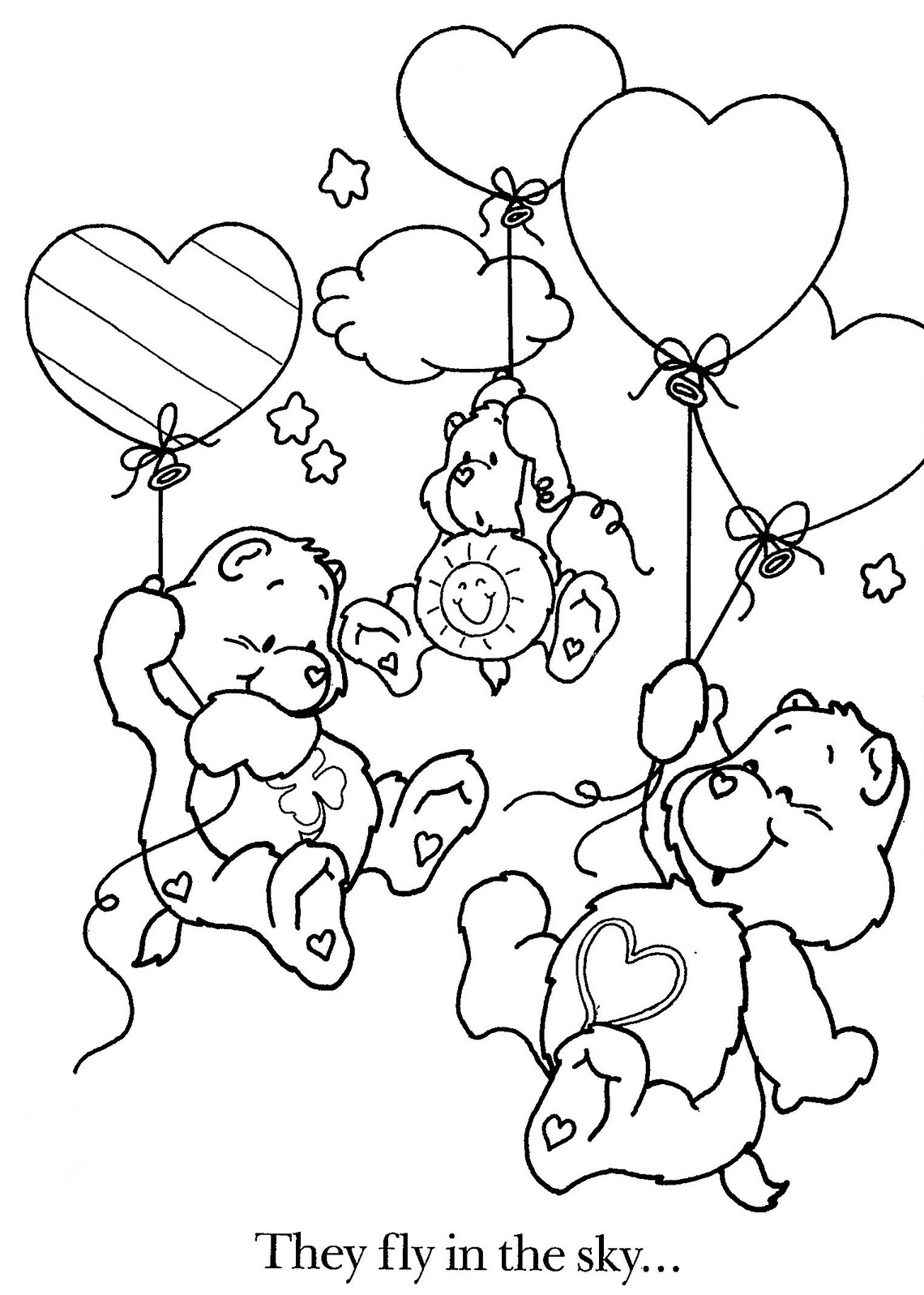 PDF File Care Bears Vintage Coloring Book PDF Scan - Etsy