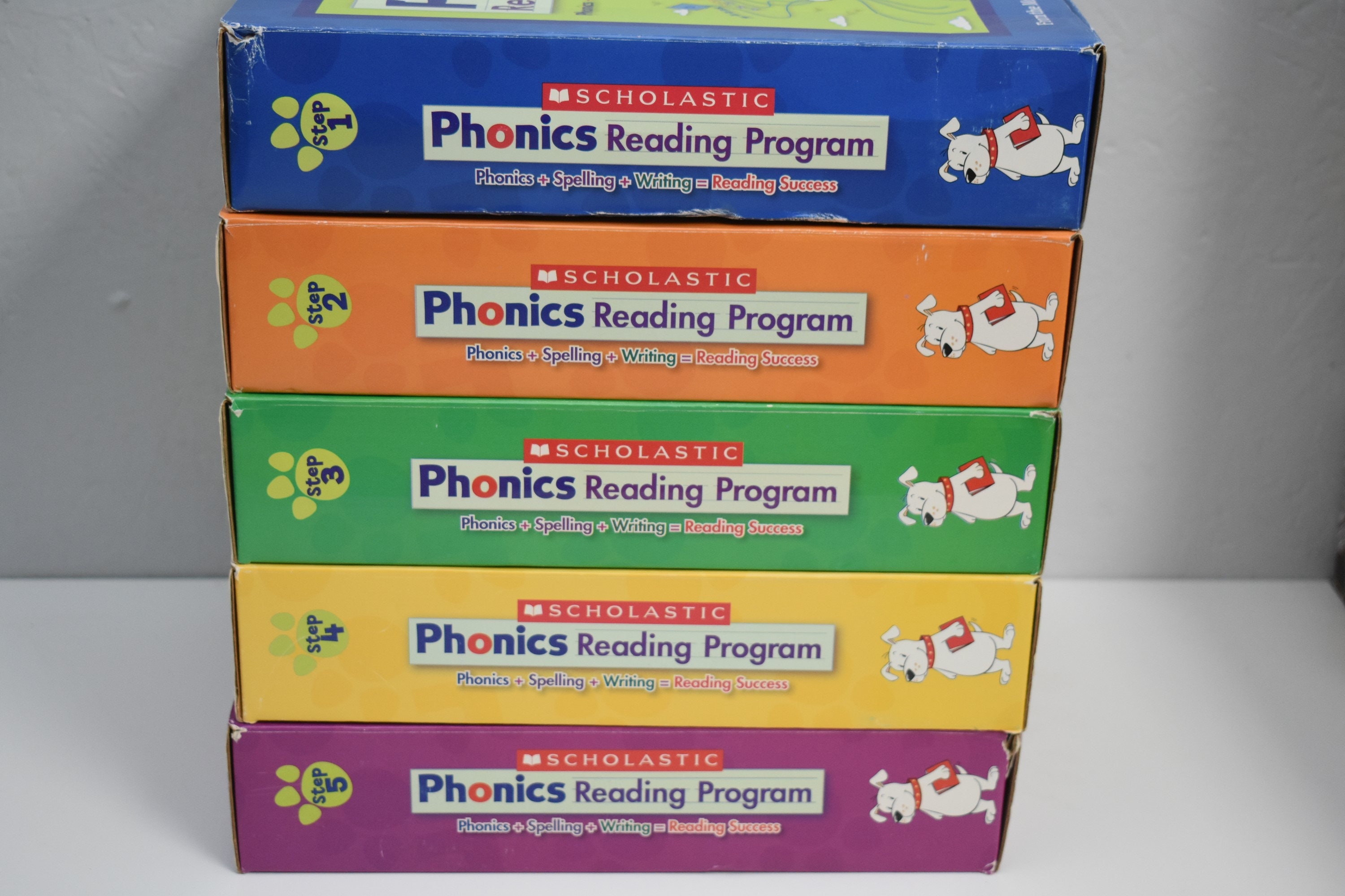 Reading　Scholastic　Phonics　Etsy　Program　Booklets　Steps　1-5　Cds　India