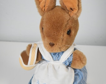 Vintage Eden Frederick Warne Co Mrs. Rabbit Plush Bunny Beatrix Potter 12" Peter Rabbit