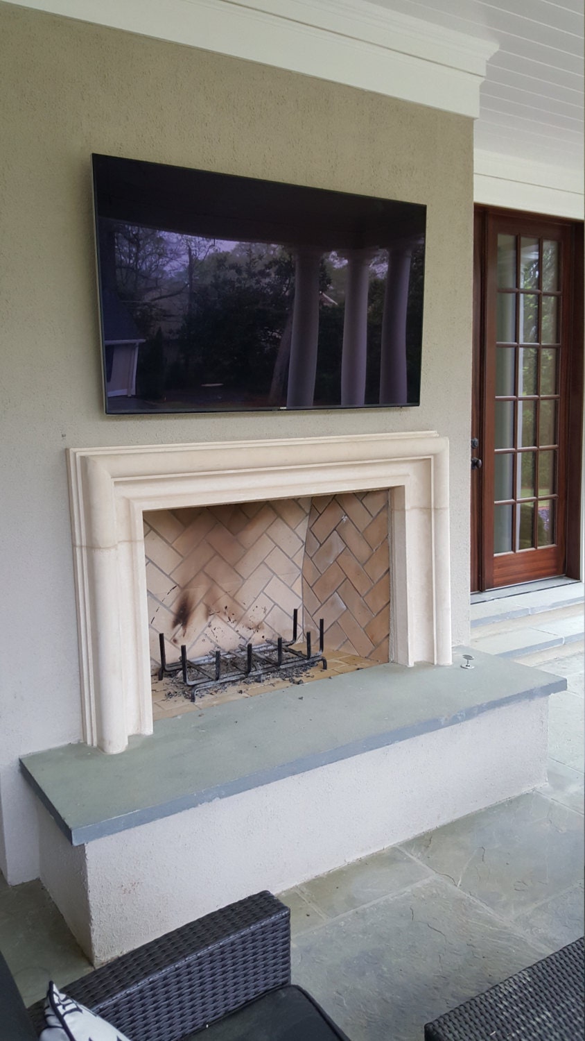 Modern Cast Stone Fireplace Etsy