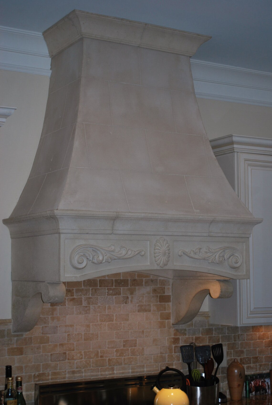 Limestone Range Hood Etsy