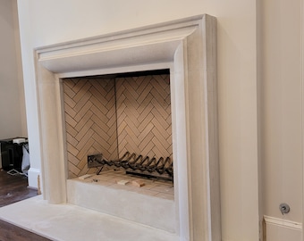 Modern cast stone  Fireplace