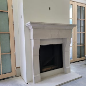 Chimenea de piedra fundida chimenea | Etsy