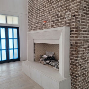 Cast Limestone Fireplace Surround