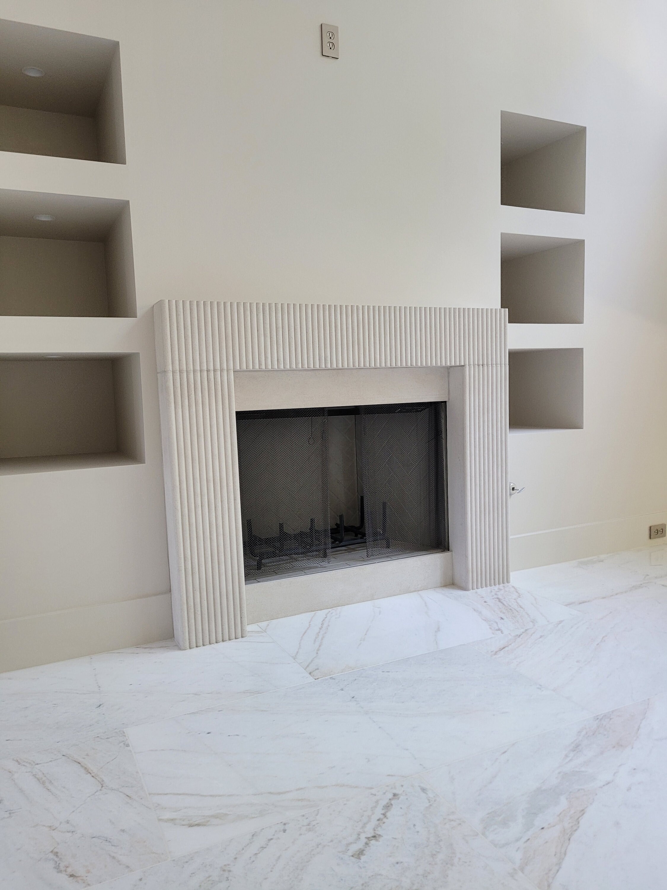 Fluted Fireplace Mantel Surround Etsy