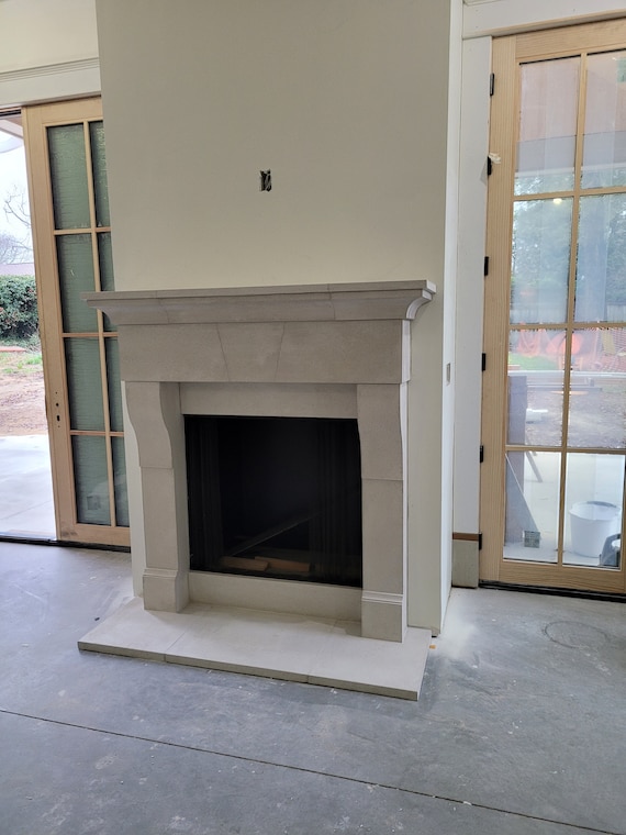 Cast Stone Fireplace Mantel Etsy