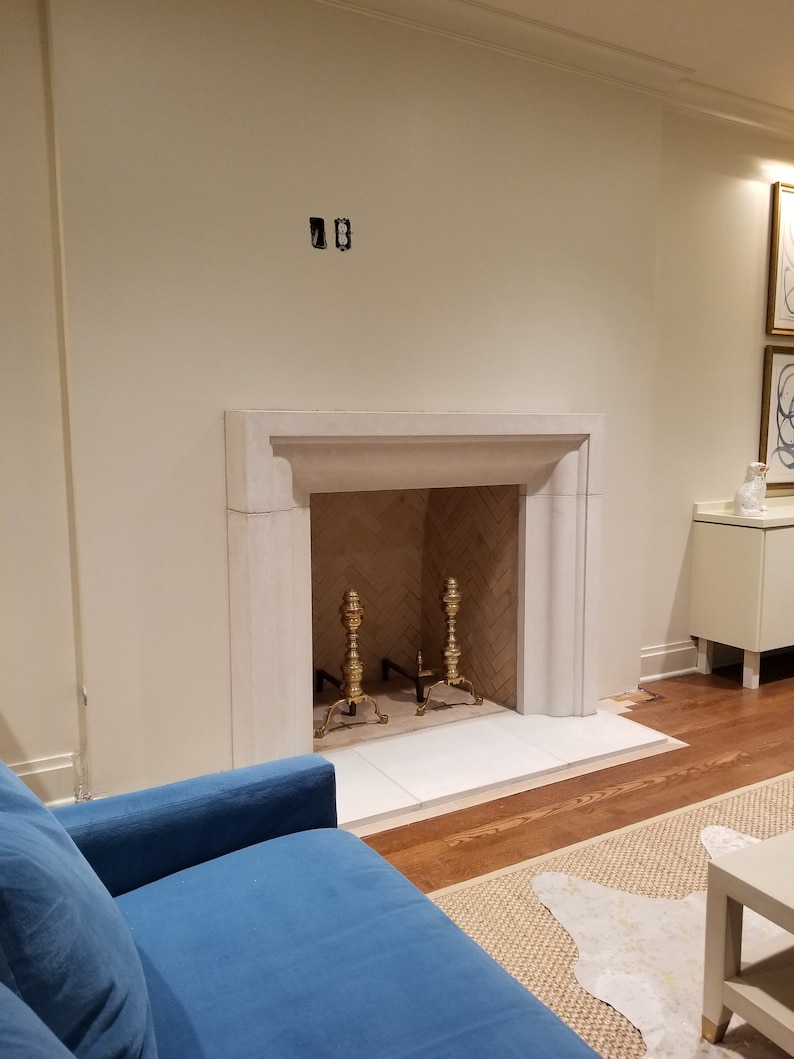 Cast Limestone Fireplace Surround Etsy