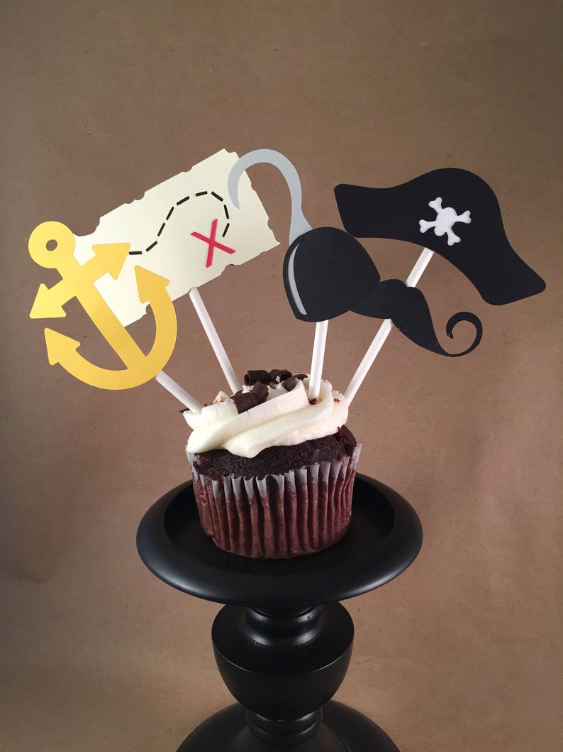 Pirate Cupcake Toppers Etsy