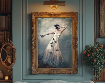 Daughter of Nature Photographic Print: Romantic Feminine Fantasy Art (Giclee or Canvas)